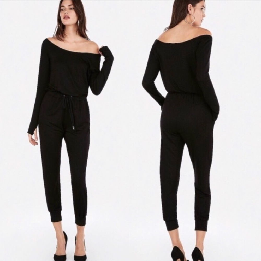 More Than A Mask by‎ Olivia Culpo Black Long Sleeve Jumpsuit